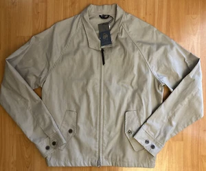 Golden Bear San Francisco Womens Jacket Medium Soft Beige Cow Leather USA - Picture 1 of 8