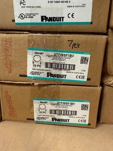 Câble réseau patch UTP Panduit Cat.6. UTP28SP1BU Boîte de 10 bleu, 1 pied de long - Photo 1/1