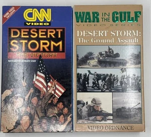 Desert Storm The Ground Assault and Desert Storm the Victory (VHS) - Picture 1 of 3