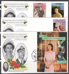 St. Vincent Grend. -Union Island Scott 236-41 FDC - 40 aniversario de boda - Imagen 1 de 1