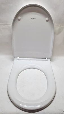 Asiento de inodoro delantero cerrado alargado Duravit 0025290000 DuraStyle color blanco Foto 1 de 4