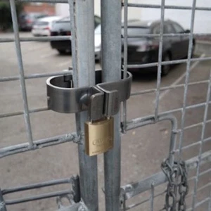 ABUS Gatesec Gate Lock / Hasp For  Cyclone Fences-Free Postage -AB131 - Picture 1 of 4