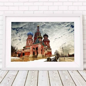 MOSCOW - St Basils Cathedral Poster Picture Print Size A5 to A0 **FREE DELIVERY* - Picture 1 of 14