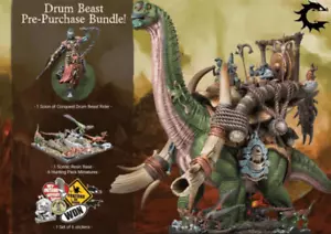 Paquete Bestia de Tambor Conquest Wadrhun Para Bellum W'adrhŭn PBW1027 - Imagen 1 de 6