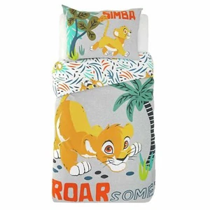 Official Disney Single Duvet Cover Set Kids Bedding Simba Lion King Roarsome - Picture 1 of 4