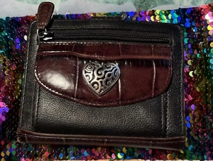 Brighton Damen Geldbörse Vintage Leder Filigran Herz Southwestern Western Reise - Bild 1 von 10