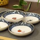 Plate set, stylish tableware, Kutani ware, small plates, set of 5, fruit, potter