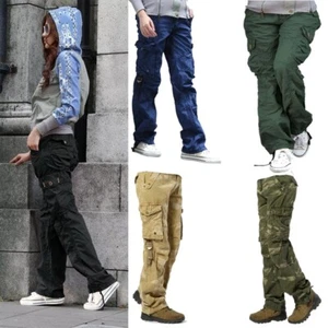 Womens Military Cargo Pocket Combat Trouser Outdoor Army Casual Tactical Pants - Picture 1 of 80