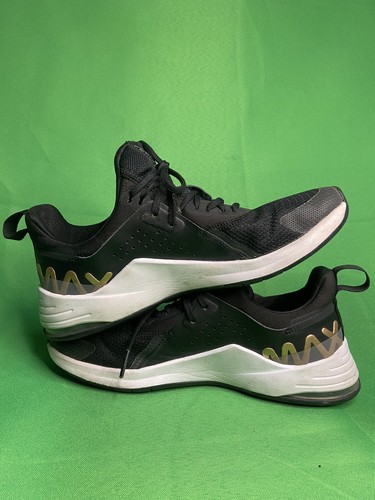 Nike Air Max Bella TR3 nero oro scarpe da ginnastica donna taglia 7