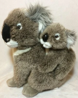 Realistic Koala with Baby Plush Stuffed Animal Toy by Korimco 11.5" Tall - Image 1 of 4