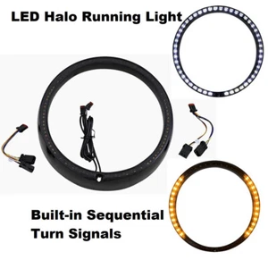 CustomDynamics ProBeam Harley 14-23 Touring BLACK LED TRIM RING FOR 7" HEADLIGHT - Picture 1 of 11