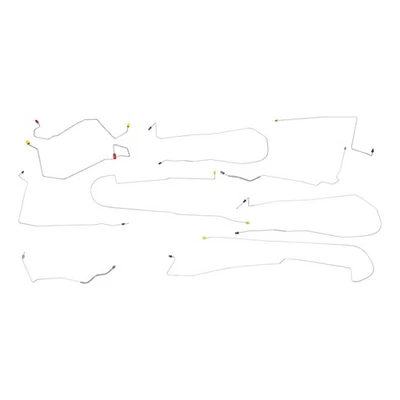 2000-03 Oldsmobile Aurora Four-Wheel Disc w/ABS Brake Line Kit 10pc, Stainless - Image 1 of 4