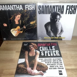 Samantha Fish Vinyl Lot 3 Black Wind Howlin’, Belle Of The West, Chills & Fever - Foto 1 di 7