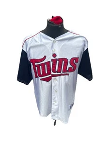 Minnesota Twins Vintage Majestic Made In USA MLB Sewn Baseball Jersey Size XL - Picture 1 of 8