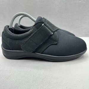 OrthoFeet 825 Wichita Damenschuhe Größe 8 (4E) schwarz orthopädisch Mönchsriemen WEIT - Bild 1 von 8