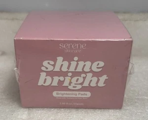 Serene Skincare Shine Bright Turmeric Kojic Acid Cleansing Pads (50 Pads) NEW - Picture 1 of 3