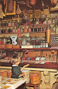 Süßigkeiten Theke Original Vermont Country Store Weston, Vintage ca. 1960er Vintage Postkarte - Bild 1 von 2