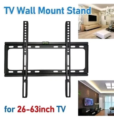 Staffa A Muro Fisso Per TV 26-63 Pollici Universale Resistente  - Immagine 1 di 2