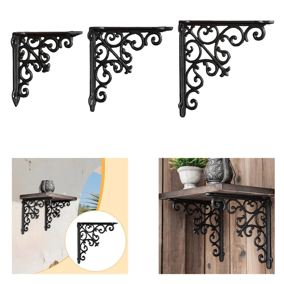 Decorative Shelf Bracket Decorative with Screws Wall Mount Shelving Bracket - image 1 of 1