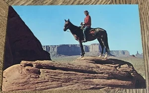 Postcard Navajo Horsemen John Cly Octogenarian Vintage Unposted Monument Valley - Picture 1 of 2