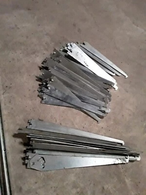 Estante de metal grande vintage KASON soportes MCM 72 piezas Lote - Hecho en USA Foto 1 de 2