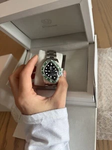 Laarvee Watch PEA001 Silver Black Green SBLKGRN - BRAND NEW IN BOX - Picture 1 of 4