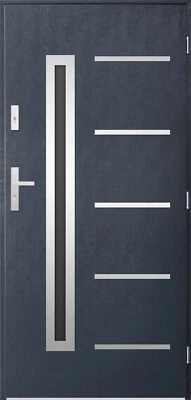 Modern Front Entry Door, Choice of Sizes & Colours, Globarro PS PI1, Metal - Image 1 of 4