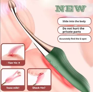 Massage Wand Clit Vibrator 10 Speeds Dildo Vibrating Sex Toys for Women Recharge - Picture 1 of 18