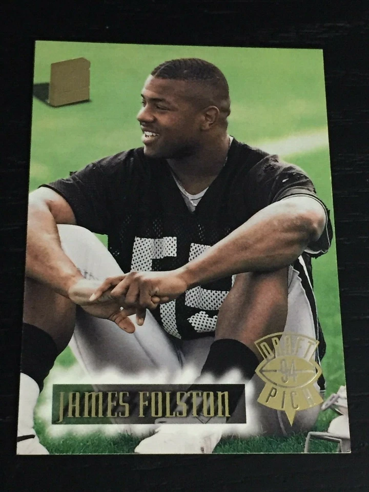 1994 Stadium Club JAMES FOLSTON RC #57 football card ~ Raiders rookie ~  F1 - Image 1 of 1