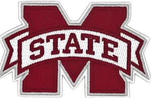 Mississippi State University Bulldogs embroidered Iron on patch - Picture 1 of 1
