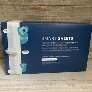 Smart Sheets One Crib Sheet Pebble Grey Nanit Track Baby Height Growth New - Picture 1 of 4