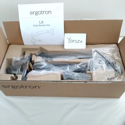 New Ergotron LX Desk Mount Monitor Arm Matte Black FedEx - Image 1 of 4