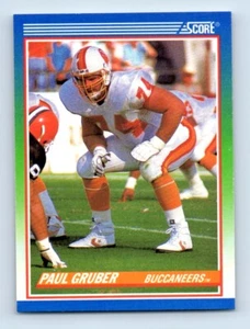 1990 Score Paul Gruber Tampa Bay Buccaneers #351 - Picture 1 of 2