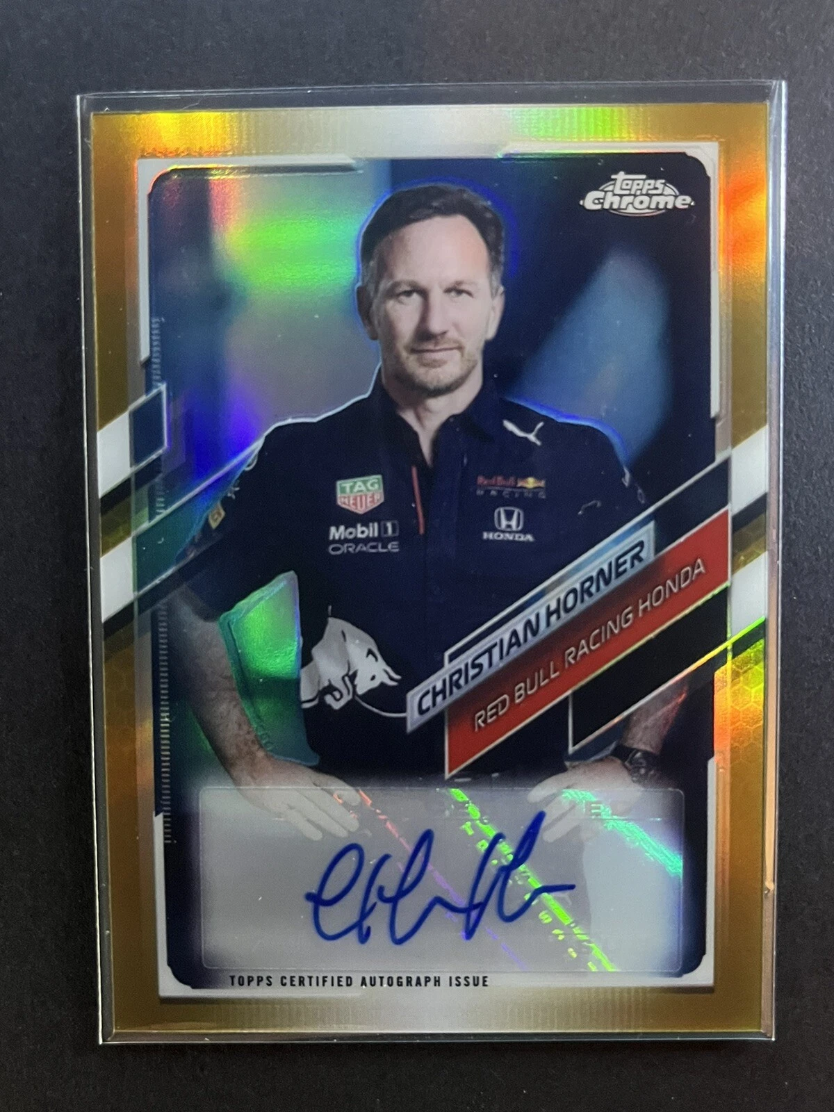 2021 Topps Chrome Formula 1 Christian Horner Autograph True Gold /50