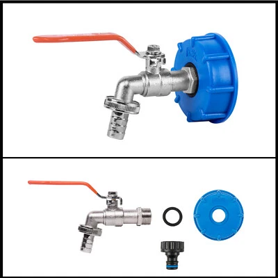 Wasserhahn Absperrhahn Auslaufhahn Kugelhahn 1/2 - 3/4 Zoll IBC Container 1000L - Bild 1 von 3