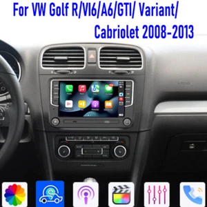 7'' For VW GOLF MK6/R/VI6/A6/GTI Car Radio Stereo Head Unit CarPlay Android Auto - Picture 1 of 21
