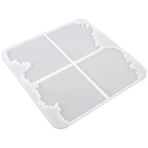 Molde epoxi cristal 1 pieza hágalo usted mismo molde irregular de decoración de olas del océano molde de silicona - Imagen 1 de 12