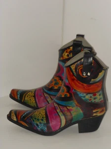 NOMAD FOOTWEAR MULTI-COLOR WESTERN STYLE RAIN BOOTS SIZE 10 MEDIUM - Picture 1 of 11