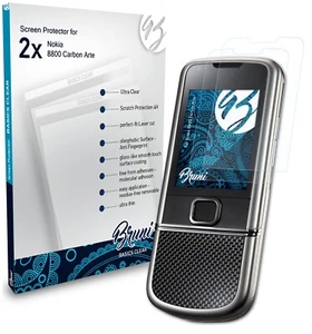 Bruni 2x Protective Film for Nokia 8800 Carbon Arte Screen Protector - Picture 1 of 8