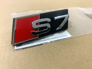 Emblema de rejilla delantera estilo OEM cromo S7 insignia para Audi S 7 - Imagen 1 de 11