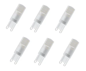 6x OSRAM LED STAR PIN 30 G9 2,6W=28W warmweiß 290lm EEK:F (Spektrum A-G) - Bild 1 von 3