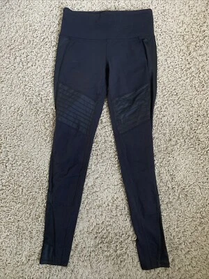 Athleta Moto 打底裤 54023 黑色拉拉式压缩  — 第 1/4 张图片