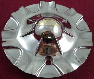 Tapa central de rueda personalizada cromada para ruedas Baccarat # N/A (1) Foto 1 de 2