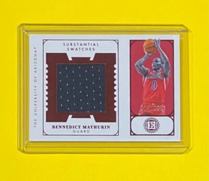 2022 Chronicles Bennedict Mathurin ENCASED SUBSTANTIAL ROOKIE SWATCHES RED /199 - Picture 1 of 3