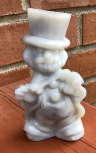 Violinista payaso opalescente de vidrio de escoria vintage con estatuilla de violín - s5a - Imagen 1 de 4
