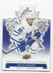 17/18 UPPER DECK MAPLE LEAFS CENTENNIAL DIE-CUT PARALLEL Mitch Marner #18 - Picture 1 of 1