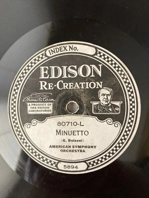 1922 Release Edison Minuetto / Ballet Of The Flowers American Sympathy Orchestra - Image 1 of 4