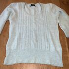 F&F Duck Egg blue / green jumper 100% cashmere size 10 Gorgeous And Soft