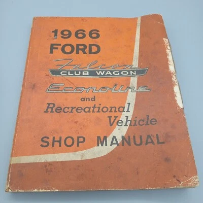 Ford 1966 OEM manual de servicio de tienda Falcon Wagon Econoline vehículo recreativo Foto 1 de 4