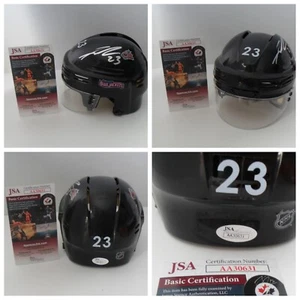 SEAN MONAHAN Autographed Signed Columbus Blue Jackets Mini Helmet JSA COA - Picture 1 of 6